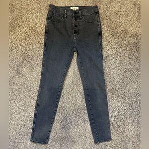 Madewell High Rise Black Jeans